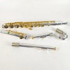 Alto Flute 16 Holes G Keys Silver gold Plated With Two Mouthpiece