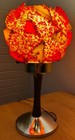 Vintage Mcm Chunky Acrylic Lamp Mid Century Modern Lighting 1960s Wood Metal