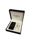 Personalised Black Rectangular Arc Usb Lighter - Engraved Smoking Gift