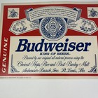 Vintage 1994 Budweiser Facsimile Labels Wall Poster Bar Decor Man Cave 18x14 