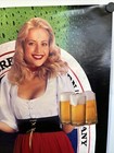 Vintage St  Pauli Girl Beer Poster 20  X 30  Bar Tavern Man Cave Decor Display