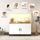 Wood Hamster Small Animal Cage With Storage Cabinet For Chinchilla Guinea Pig