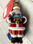 Rare Christopher Radko Choo-choo Santa Little Gem  1019184 W  Box 2018 Glass