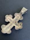 Vintage Sterling Silver Multi Stone Cross Pendant Se 925 Southwestern