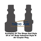 2 Pack Industrial M Style Air Compressor Quick Connect Coupler 1 4  Npt Female
