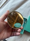 Vintage Towle Sterling Silver Repousse Vanity Makeup Mirror With Box - 3 25   