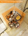 Stainless Steel Corner Shower Caddy Storage Basket Shelves With 11 Hooks 2-pack
