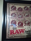 Vintage Raw Rolling Papers Poster 24x36 Original 2012 Rare