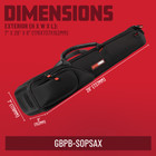 Gator Cases Allegro Series Pro Bag For Bb Soprano Saxophone Case  gbpb-sopsax 