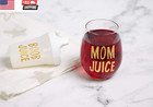 Stemless Wine Glass And Sippy Cup Set  Matching Mom And Baby Drinkware Set  Acce