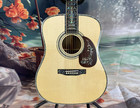 Us Acoustic Guitar With Abalone Inlaid Fingerboard Solid Spruce Top In Stock