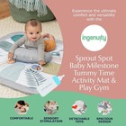 Ingenuity Sprout Spot Baby Milestone Tummy Time Activity Mat And Play Gym Unisex