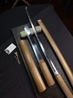 Rare Unusual Kaizoku-to Extra Large Kiriha-zukuri Wakizashi  Edo Antique  Mumei