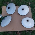  1  1940s Benjamin 16  Porcelain Industrial Green Barn Ul Light Vintage A