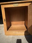 Vintage White Clad Oak Wood Ice Box Nightstand Cabinet Chest End Table M37