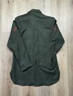 Korean War Era Army Green Marines Wool Issued Field Shirt Small
