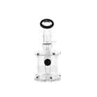 5 5 Inch Mini Glass Bong Tobacco Water Pipe Black   White Marble   14mm Bowl