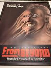 Vintage From Beyond 3d Poster Vhs 1987 Vestron Stuart Gordon Horror Hp Lovecraft