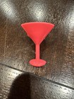 Lot Of 70 Vintage Martini Cocktail Glass Plastic Cupcake Ring Topper