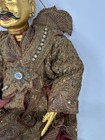 Antique Hand Carved Wood Burmese Myanmar Dancing Marionette Puppet 1920s 35    Oal