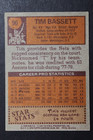 Tim Bassett  d 2018  New Jersey Nets 1978 Topps  96 Autographed Signed Nba Card