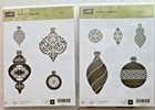 Stampin Up Ornament Keepsakes Stamp Set Christmas Cling Rubber Stamps Sets