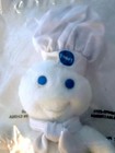 Pillsbury Doughboy 1999 Size 6  Mini Beanie Bean Bag White Plush Doll Dough Boy