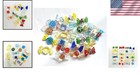 Handmade Murano Style Glass Candy Ornaments Set Of 24 Colorful Decorations
