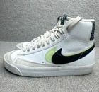 Nike Blazer Mid Youth 3 5y White Black Green High Top Sneakers Shoes Dd1847-100