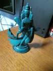 Green Tara Buddhist Goddess Resin Meditation Buddha Statue 12cm B8 893