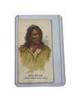 1888 N2 Allen   Ginter American Indian Chiefs Mad Bear Tobacco Card