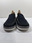 Crocs Walu Men   s 9 Shoes Blue Canvas Slip On Loafer Boat Tideline Vent Casual