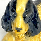 Vintage Cocker Spaniel Dog Figurine Reclining Glazed Ceramic Mcm 6 5   