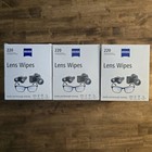 Zeiss Lens Wipes 220 Count  3 Pack  Individually Wrapped Pre-moistened New