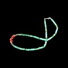 Native American Blue-green Turquoise  Coral   Navajo Pearl Necklace