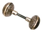 Pair Of Antique Vintage Eastlake Victorian Ornate Door Knobs W  Spindle Salvage