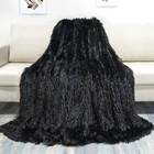 Tuddrom Faux Fur Blanket Twin 70  78     Reversible Plush Fleece Throw