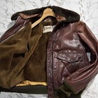 80s Schott G-1 Flight Jacket Brown Size 40 Excellent Vintage Look