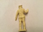 1950s  Vintage Louis  marx Cream Plastic Miniature Police Officer Playset