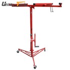 Drywall Rolling Lifter Panel Hoist Jack Lifter 16 Ft With Lockable Wheels