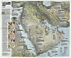 1991-2 February Middle East States In Turmoil National Geographic Map Euc - A3 