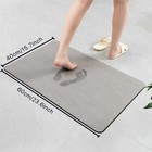 Stone Bath Mat Diatomaceous Earth Shower Mat Non Slip Super Absorbent Quick Dry