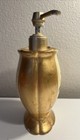 Vintage Gold W Ivory Floral Spring Maid Lg Lotion Soap Bottle Dispenser As Shown