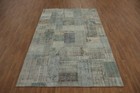 Modern Patchwork Distressed Oriental Rug Contemporary Hand-made Carpet 7x10