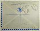 1947 France First Flight Registered Airmail Cover Paris To Lydda Palestine