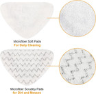 4 Pack Replacement Pads For Bissell Poweredge And Powerforce Lift-off Steam Mop 