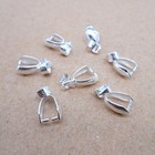 10pcs Sterling 925 Silver Handmade Pendant  Jewelry Findings Bail Connector