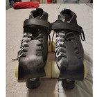 Riedell Vixen 165 Quad Speed Skates Graffiti Signature Black Size 8 Roller Derby