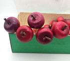 Vintage  Lot Of 23  Red Apple Floral craft Picks