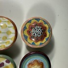 Lot Of 4 Vintage Mackenzie Childs Multicolor Ceramic Drawer Knobs pulls